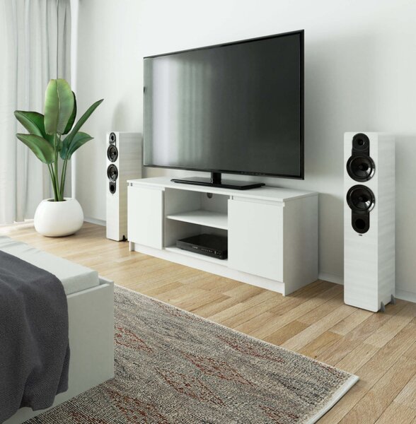 AKORD K140 Modern TV Szekrény Laminált Fehér