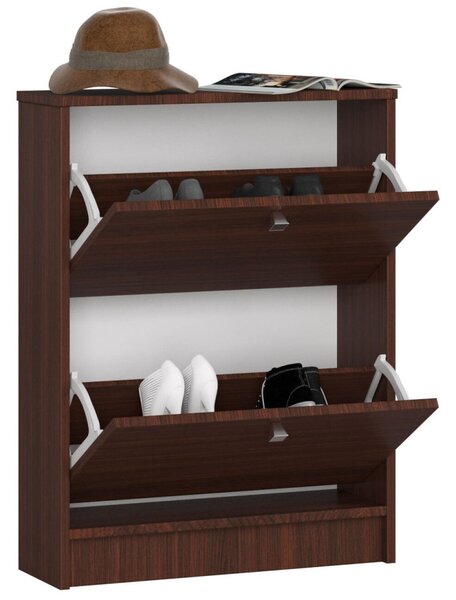 AKORD Klasszikus Billenő Cipősszekrény Laminált Wenge 60cm