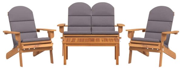 Vidaxl Adirondack Kerti Ülőgarnitúra - 4 részes