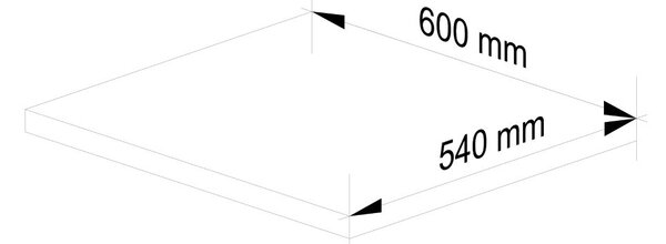AKORD Lima S60 Konyhai Munkalap Laminált Fehér