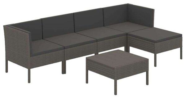 VidaXL Polyrattan Kerti Ülőgarnitúra - 6 Fős
