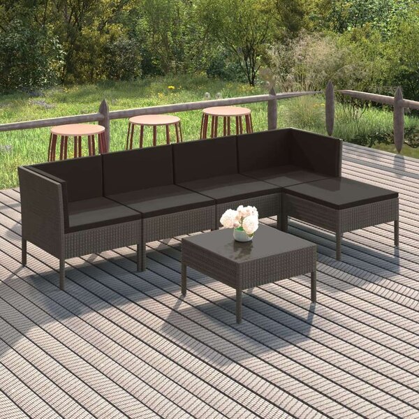 VidaXL Polyrattan Kerti Ülőgarnitúra - 6 Fős