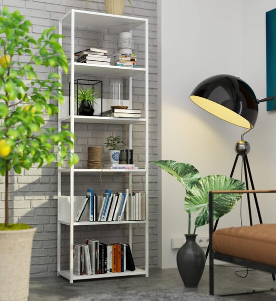 AKORD Loft 600 Fehér Fém Polcos Állvány