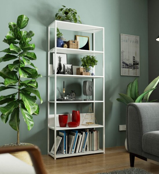 AKORD Loft 800 Fehér Fém Polcos Állvány