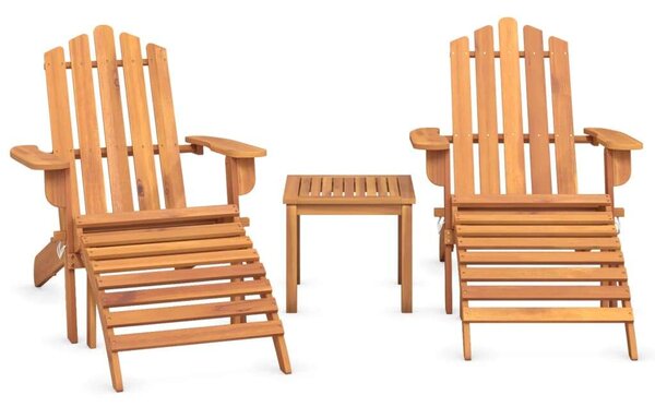 VidaXL Akácfa Adirondack Ülőgarnitúra - 3 részes