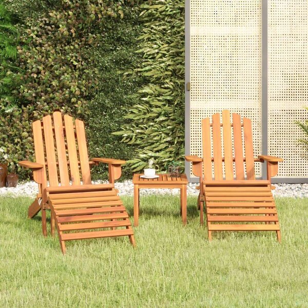 VidaXL Akácfa Adirondack Ülőgarnitúra - 3 részes