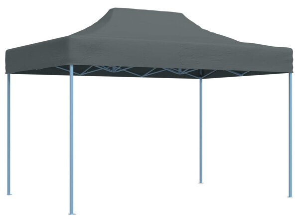 Partysátor 280 x 410 x 315 cm Antracitszürke Oxford Szövet
