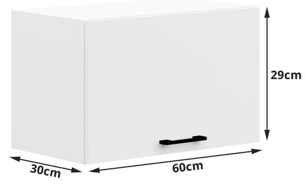 AKORD Oliwia Fali Szekrény Fehér Matt 60cm