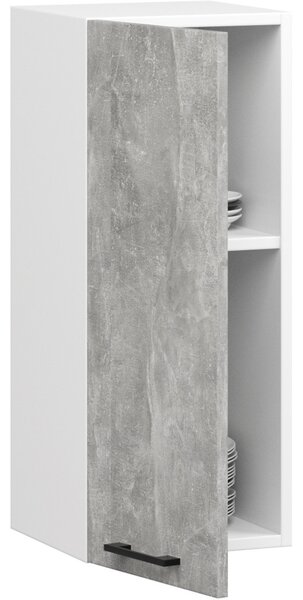 AKORD Oliwia Fali Konyhaszekrény Fehér Beton Matt 30cm