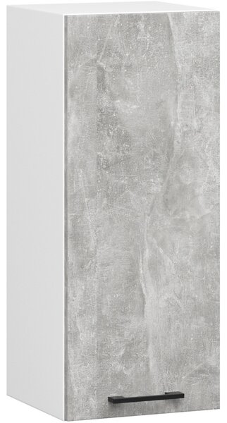 AKORD Oliwia Fali Konyhaszekrény Fehér Beton Matt 30cm
