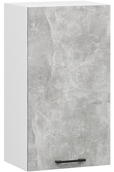 AKORD Oliwia Fali Konyhaszekrény Laminált Fehér-Beton Matt KS0POLIBIABET005H720