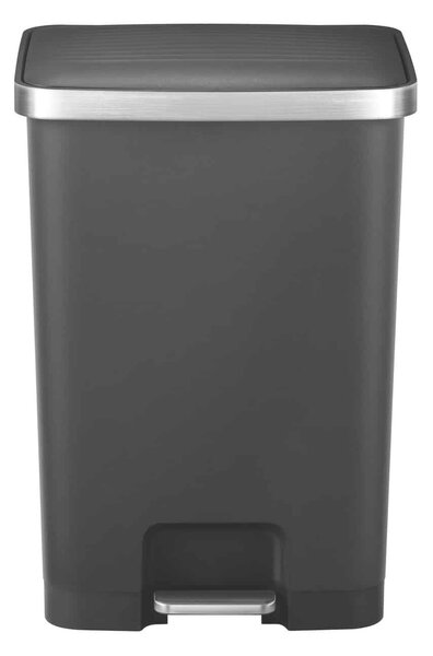 Lépcsős szemeteskosár, EKO, Hana 2, 70 liter, 1 rekesz, fekete