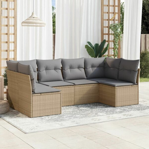 VidaXL Polyrattan Kerti Ülőgarnitúra - 6 Fő