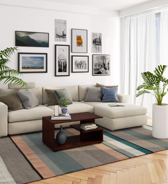 AKORD PIN Modern Dohányzóasztal Laminált Wenge