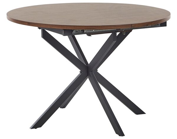 Kihúzható étkezőasztal FRIONA Sötétbarna 110/140 cm 110 cm Keményfa