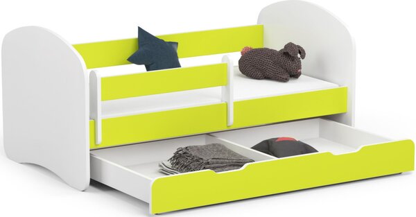 AKORD Smile Gyermekágy Laminált Lime 140x70 Matraccal