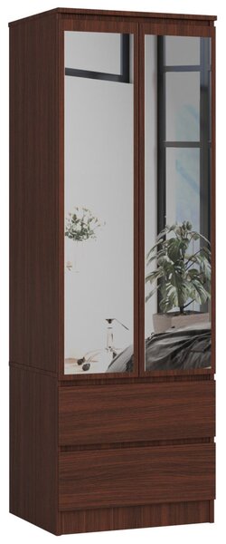 AKORD Star Tükrös Ruhásszekrény Wenge 60cm
