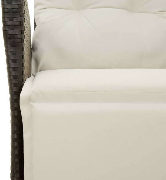 VidaXL Polyrattan Kerti Étkezőgarnitúra - 3 részes