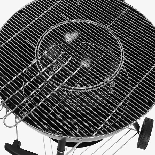 Gregman Roast 2 az 1-ben elektromos szénszálas grill, fekete