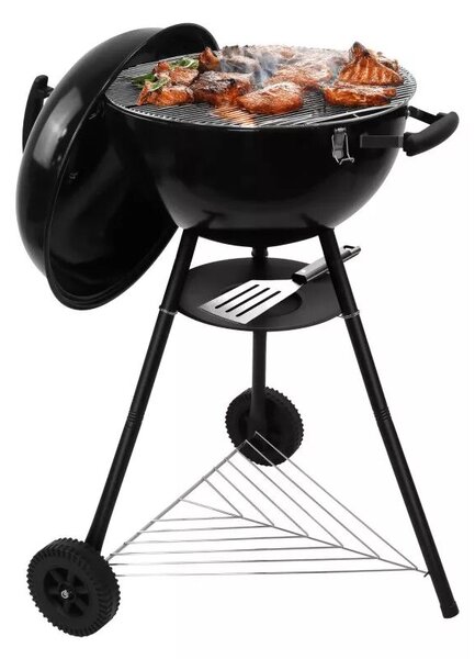 Gregman Roast 2 az 1-ben elektromos szénszálas grill, fekete