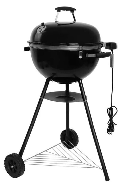 Gregman Roast 2 az 1-ben elektromos szénszálas grill, fekete