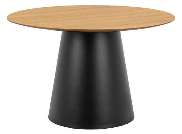 Asztal Norsica 909, 75cm, Fekete, Tölgy