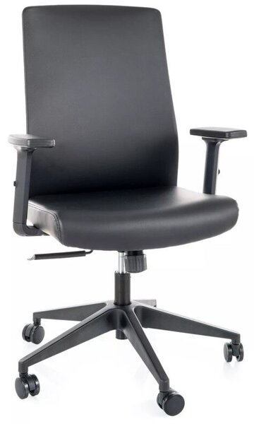 Q-085 ergonomikus forgószék fekete műbőr multiblock mechanizmussal