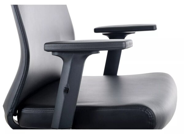 Q-085 ergonomikus forgószék fekete műbőr multiblock mechanizmussal