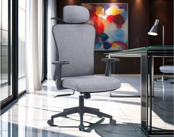 Q-080M Ergonomikus Forgószék Szürke