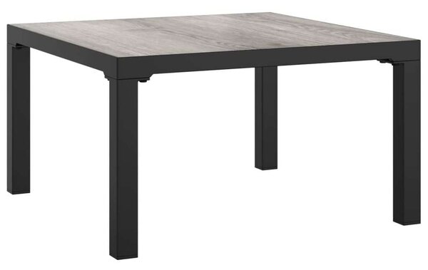 Polyrattan Kerti Ülőgarnitúra - 5 részes - Fekete-Szürke