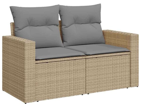 VidaXL Polyrattan Kerti Ülőgarnitúra - 6 részes - Bézs