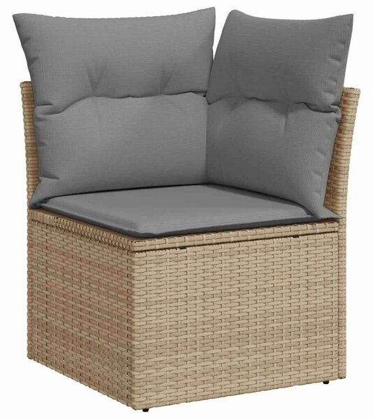 VidaXL Polyrattan Kerti Ülőgarnitúra - 7 részes - Bézs