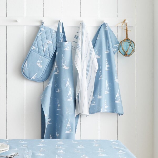 Pamut konyharuha szett 4 db-os 50x70 cm Salcombe Boats – Catherine Lansfield
