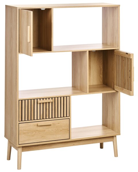 Polcrendszer LYNWOOD 140 cm Világosbarna