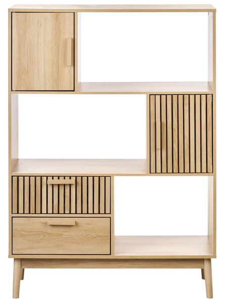 Polcrendszer LYNWOOD 140 cm Világosbarna