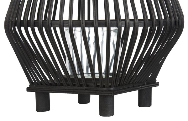 Lámpás LEYTE Bambusz 58 cm Fekete
