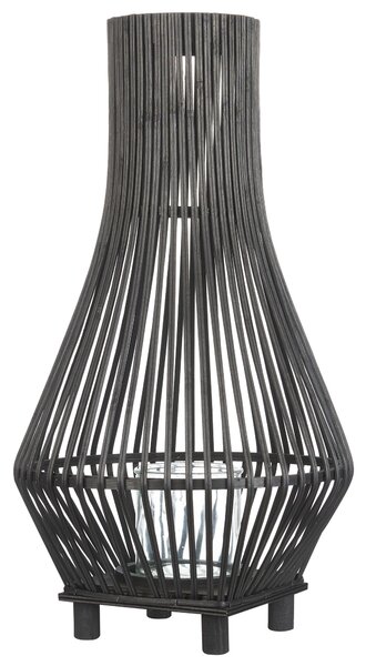 Lámpás LEYTE Bambusz 58 cm Fekete