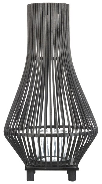 Lámpás LEYTE Bambusz 58 cm Fekete