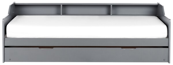 Kihúzható heverő Fenyő EDERN 90 x 200 cm Szürke