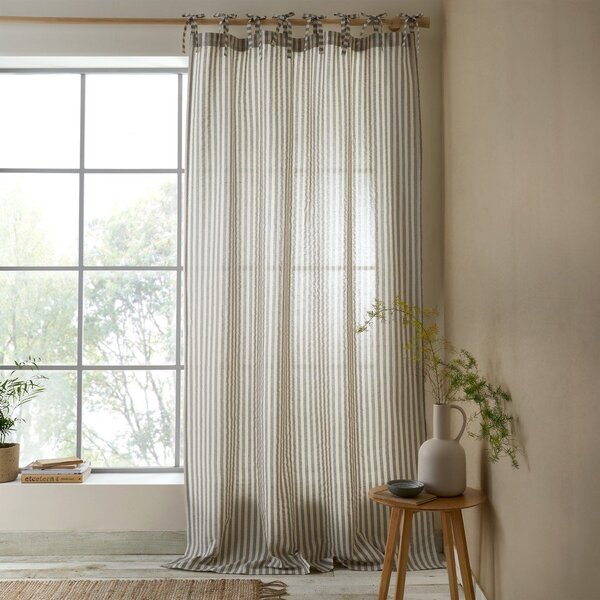 Szürke függöny 140x183 cm Zanzibar Woven Stripe – Pineapple Elephant
