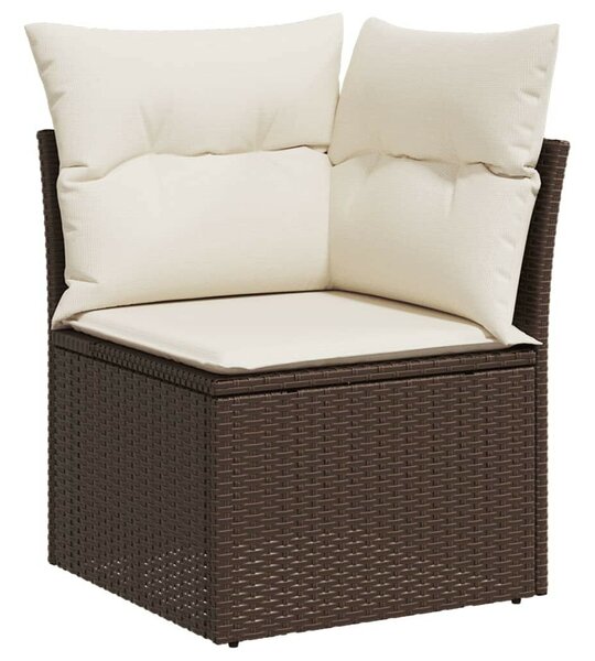 VidaXL Polyrattan Kerti Ülőgarnitúra - 7 részes - Barna
