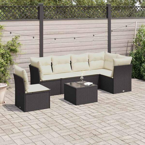 VidaXL Polyrattan Kerti Ülőgarnitúra - 7 részes