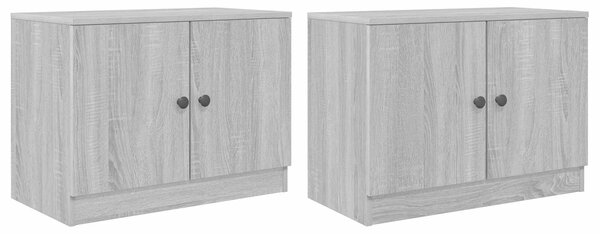 VidaXL Tároló szekrény loft ágyhoz 2 db Szürke Sonoma 66 x 35 x 48 cm