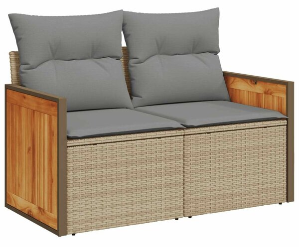 VidaXL Polyrattan Kerti Ülőgarnitúra - 7 részes, Bézs