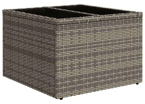 VidaXL Polyrattan Kerti Ülőgarnitúra - 9 részes - Szürke