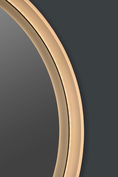 Inspiro Design Luce Smart, kör alakú, 3D keretvilágítású, okos tükör, 70x70 cm, LC-AC22