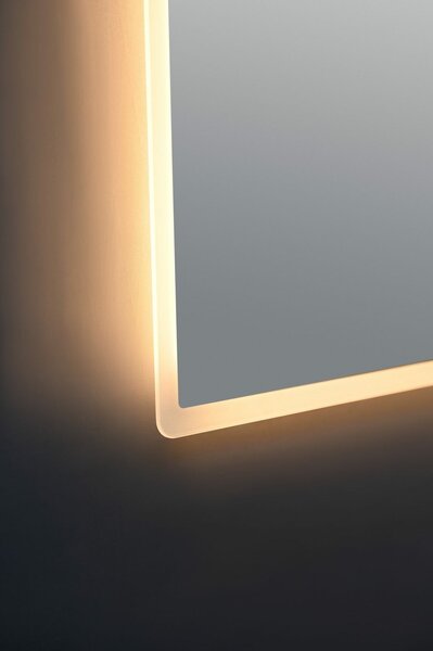 Inspiro Design Biscano Smart, szögletes okos tükör, keretvilágítással, 80x70 cm, LED-463