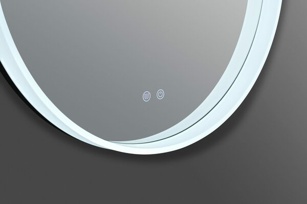 Inspiro Design Luce Smart, kör alakú, 3D keretvilágítású, okos tükör, 70x70 cm, LC-AC22