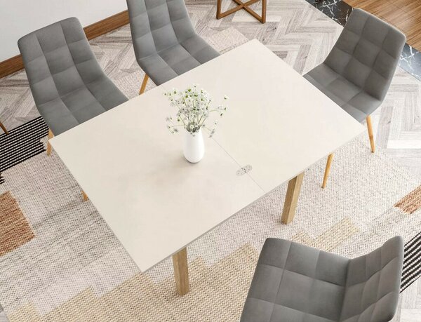 Flip 80 Kihúzható Étkezőasztal Laminált Kasmír/Tölgy