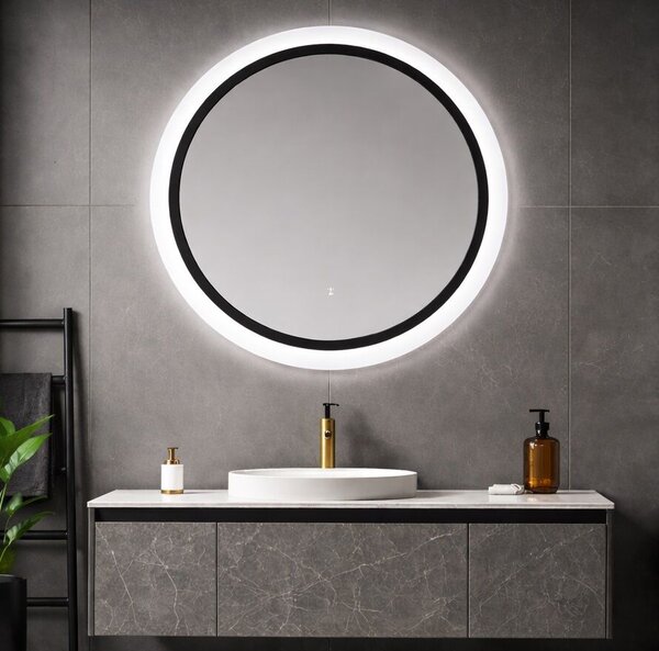 Inspiro Design Sole Smart, kör alakú, okos tükör, keretvilágítással, 70x70 cm LC-AC21